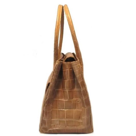 Alexandra Knight Tan Alligator Handbag - Picture 2 of 7